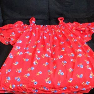 Floral Off the shoulder top